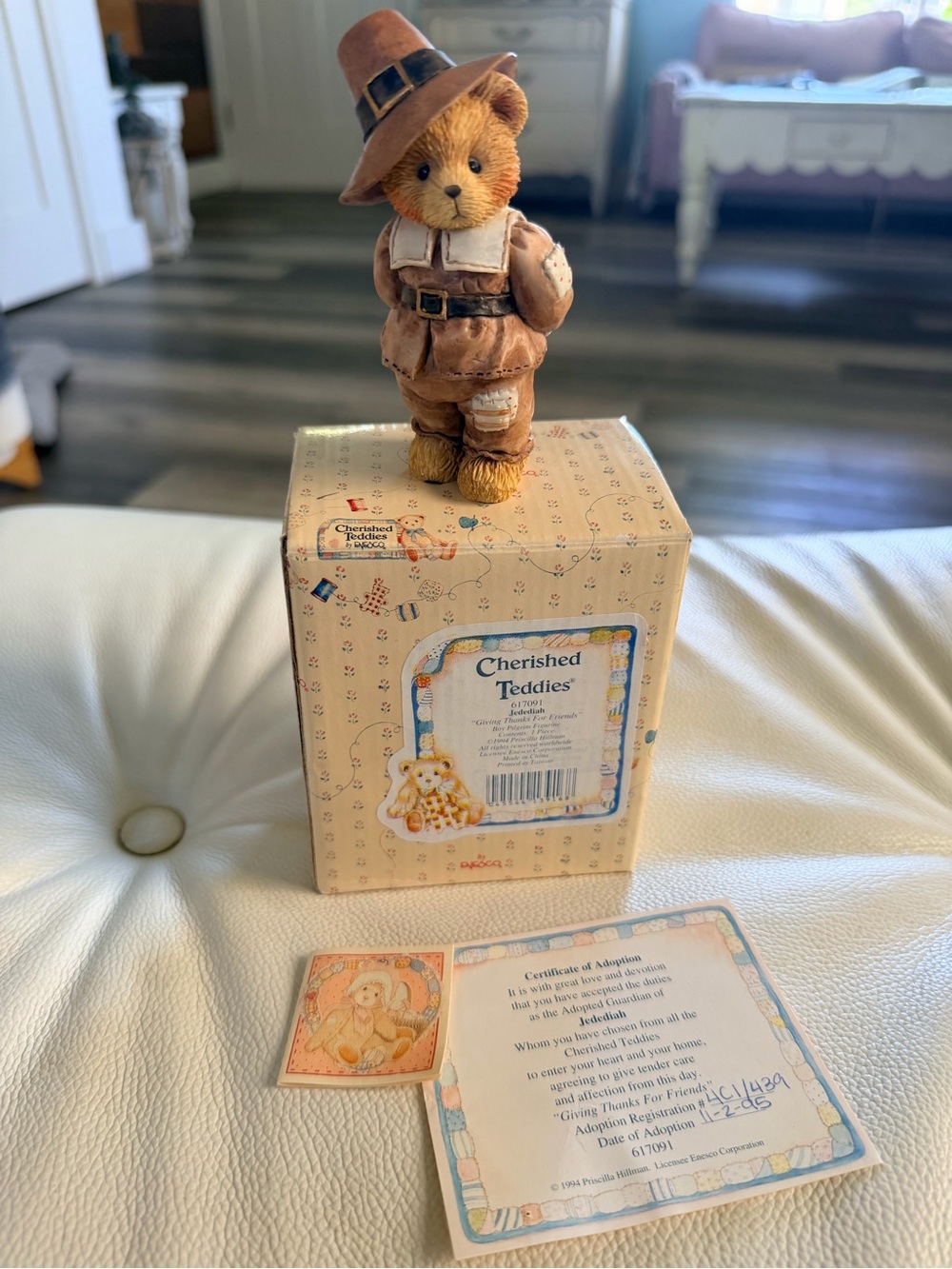 Cherished Teddies Jedediah Pilgrim